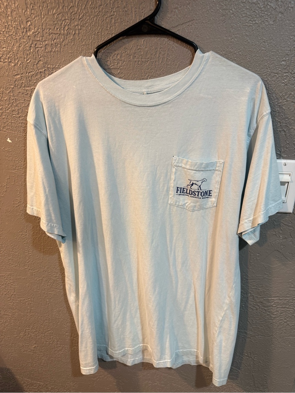 Fieldstone Men's Light Blue Pocket T-Shirt